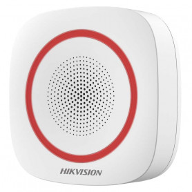 Hikvision DS-PS1-I-WE sirène intérieure sans fil 110 décibels pour centrale d'alarme 