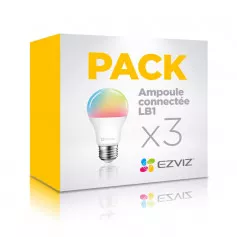 Pack 3 ampoules connectées multicolores EZVIZ LB1 Couleur
