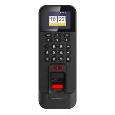 Terminal de contrôle d'accès par empreinte digitale + badge RFID Hikvision DS-K1T804BMF