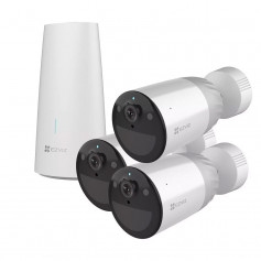 Kit caméra 3 caméras WiFi sur batterie 4MP H265 avec vision de nuit en couleur EZVIZ BC1-B3 (4MP)